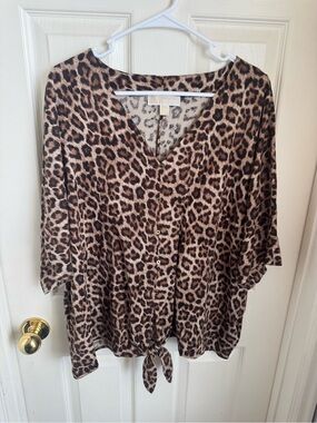 Michael Kors Leopard Top